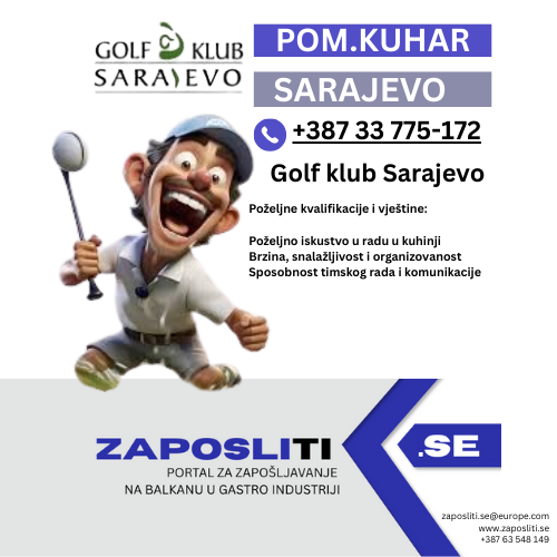 Pomoćni kuhar – Sarajevo