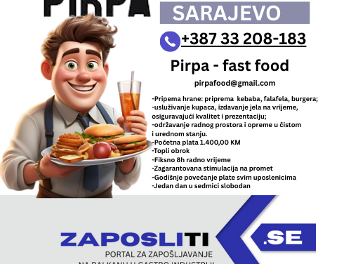 Pomoćni kuhar – Sarajevo