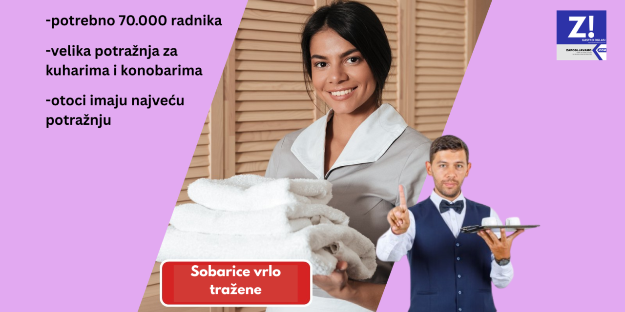 U 2026 god na moru u Hrvatskoj potrebno preko 70.000 radnika